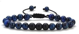 image-Cross-border Hot Selling Men's Bracelet Natural Tiger's Eye Braided Bracelet Essential Oil Aromatherapy Beads Amazon Hot Sale