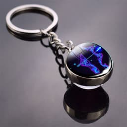 image-Constellation Keychain - Double-sided Glass Ball