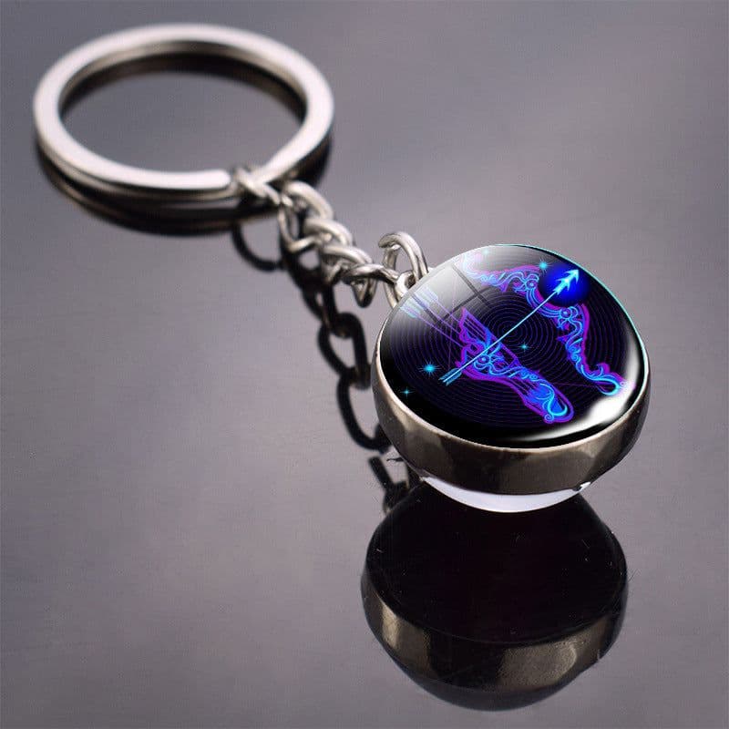 image-Constellation Keychain - Double-sided Glass Ball