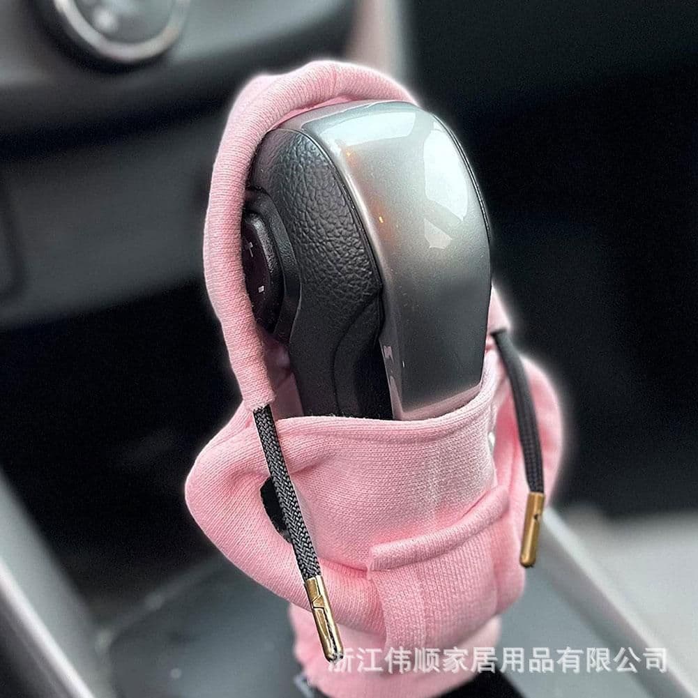 image-BMW Gear Shift Knob Cover - White Fleece