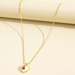 image-Korean Jewelry Cute Bear Clavicle Necklace, Fashionable Simple 10cm Chain for Women