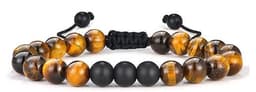 image-Cross-border Hot Selling Men's Bracelet Natural Tiger's Eye Braided Bracelet Essential Oil Aromatherapy Beads Amazon Hot Sale
