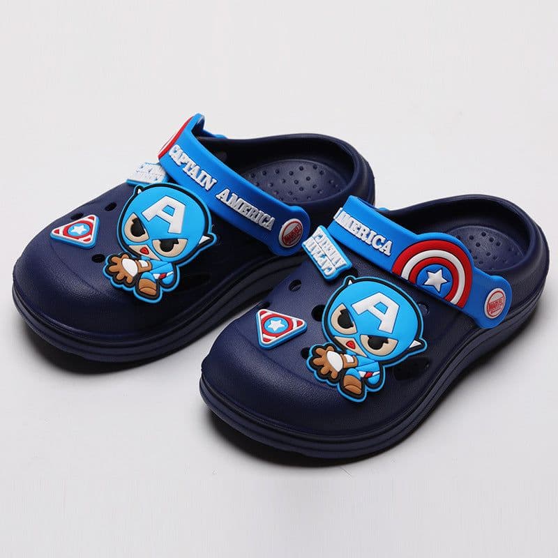 image-Disney Iron Man Crocs - Purple Kids Beach Slippers