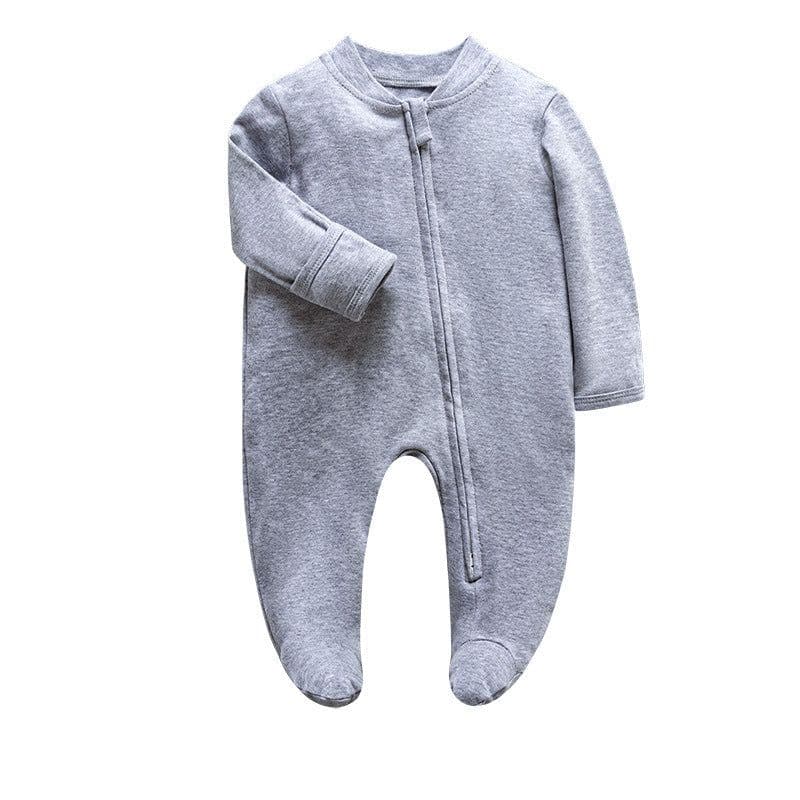 image-Baby Romper - Pink Long Sleeve Cotton 12M