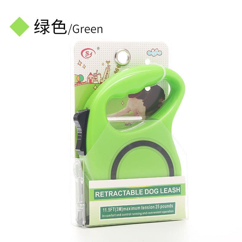 image-Auto Retractable Dog Leash - 5M ABS Walking Chain Rope