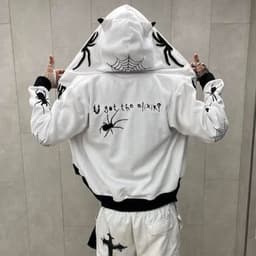 image-CDJLFH Spider Zip Hoodie - White XXL