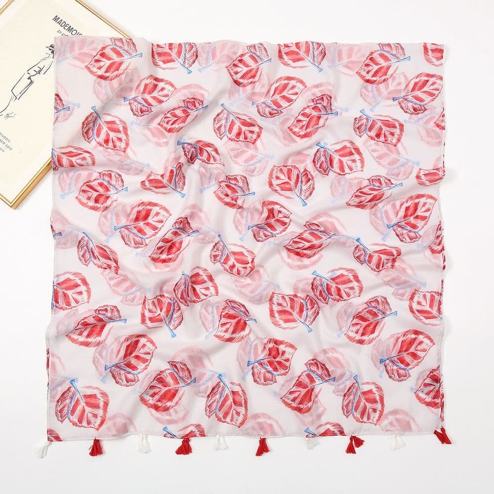 image-Japanese/Korean Butterfly Print Sun Protection Scarf, Beach Towel, 180x90cm