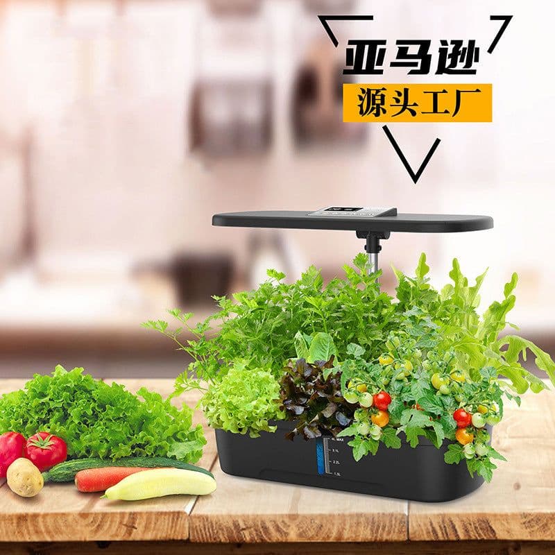 image-LCD Plant Growth Lamp 12-hole Soilless Hydroponics - ZG1003, EU CE