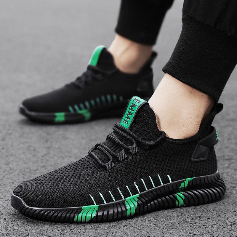 image-Raul Lion Mesh Running Shoes Men - Black Gray