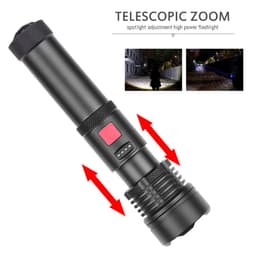 image-P50 LED Flashlight USB Rechargeable 20W