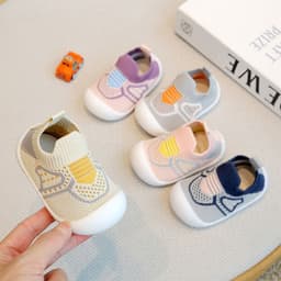 image-Toddler Non-slip Shoes - Purple Pink, 24-48 Months, Mesh