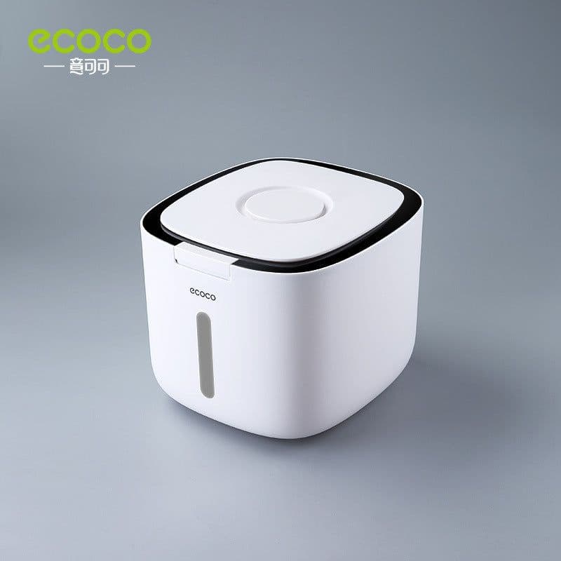 image-Ecoco rice bucket insect-proof moisture-proof sealed thickened rice cylinder box noodle bucket rice flour household storage rice box