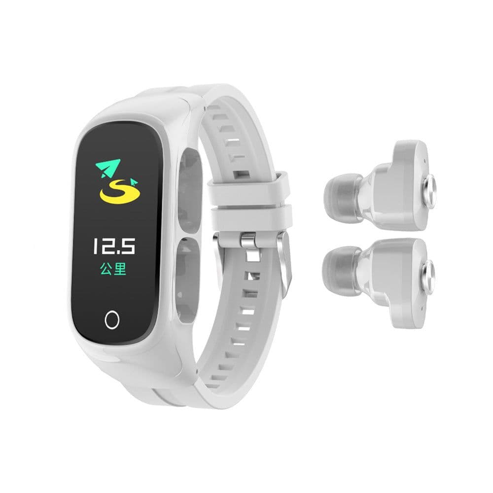 image-N8 smart bracelet Bluetooth headset two-in-one heart rate health monitoring Bluetooth call wireless headset sports wholesale