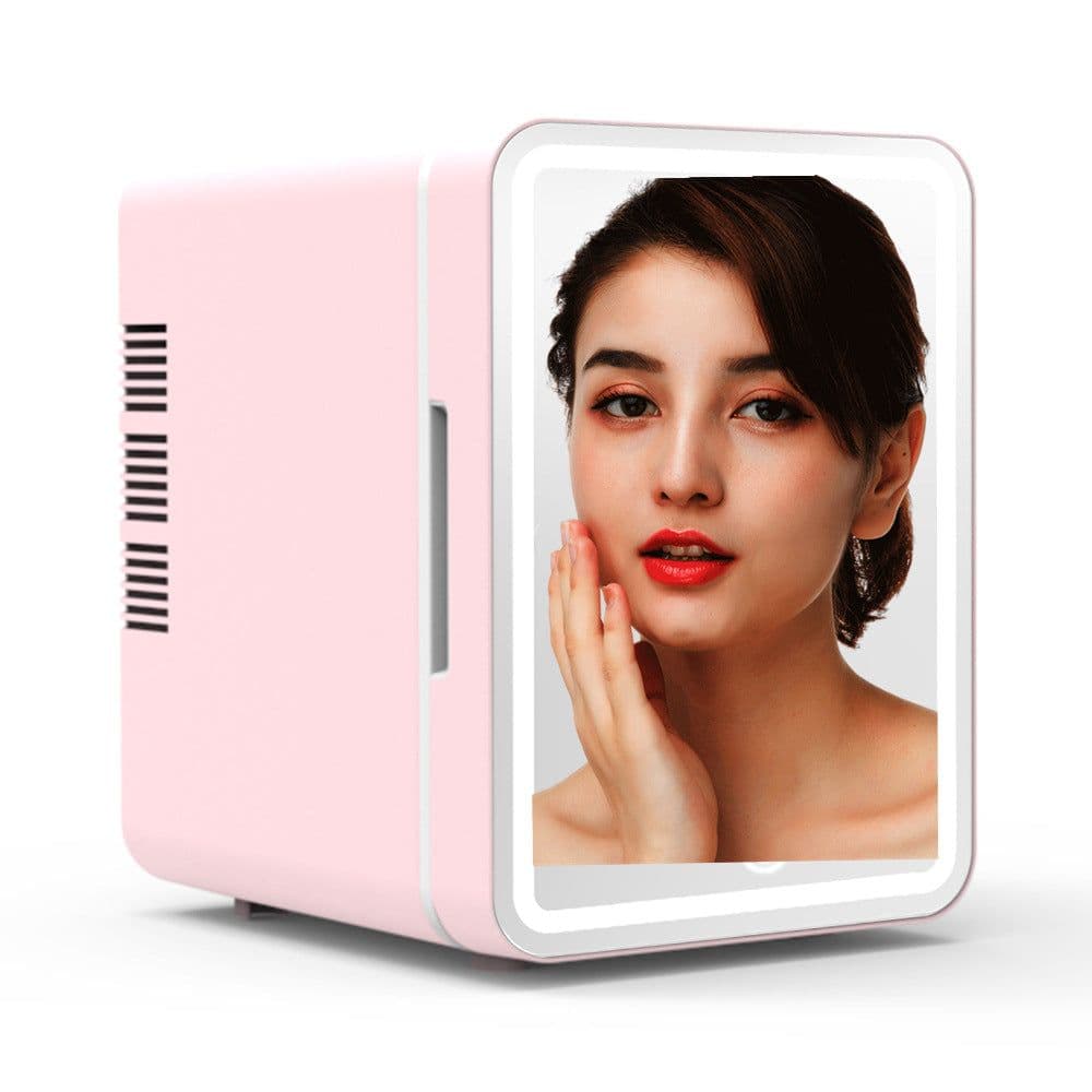 image-6L Dual-Purpose Car Refrigerator - Pink/White/Gray, USB, 48W, 12V
