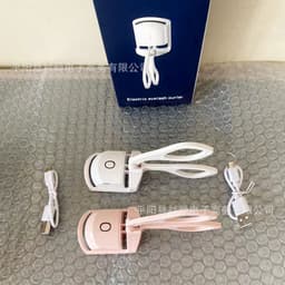 image-Electric Eyelash Curler Rechargeable Heated - Pink