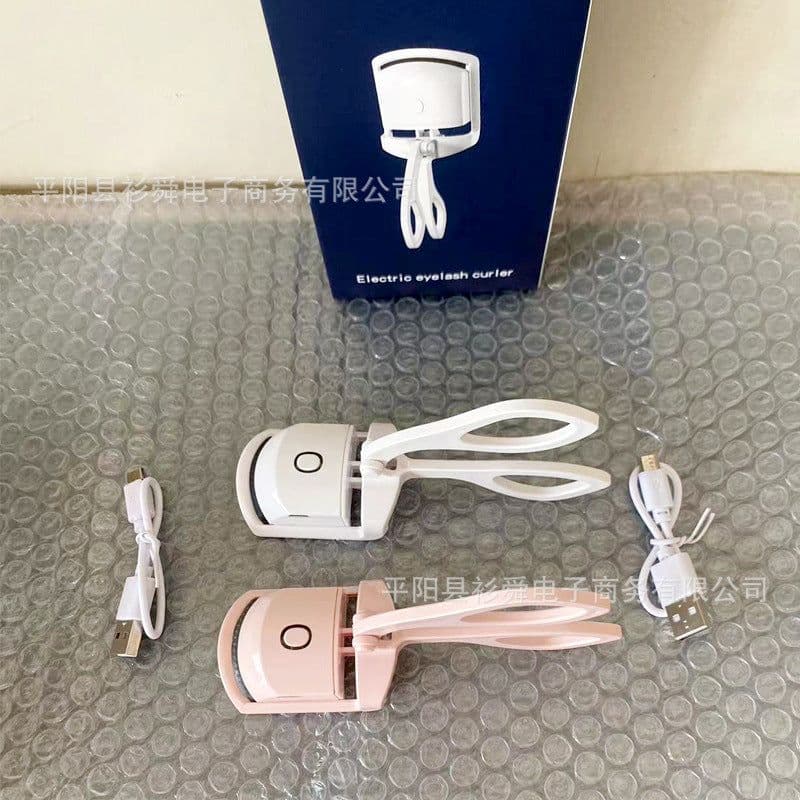 image-Electric Eyelash Curler Rechargeable Heated - Pink