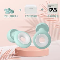 image-Silicone Earplugs Swimming Waterproof White