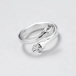 image-Yunjin Couple Rings Adjustable Gold Alloy
