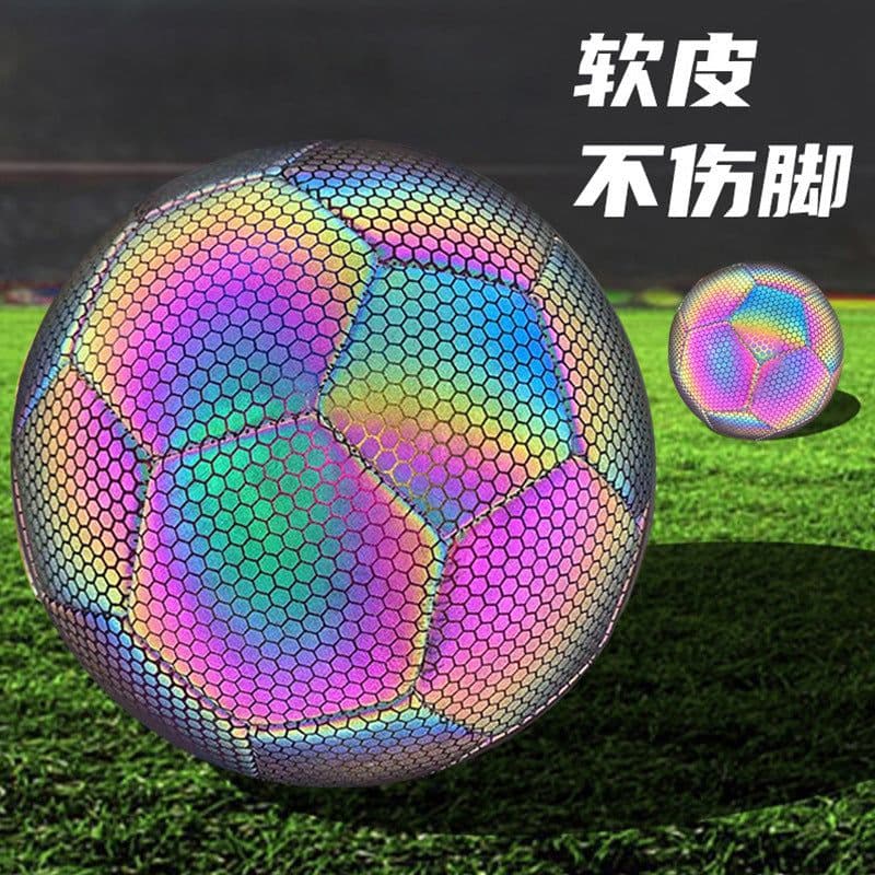 image-Cross-border shipping No. 5 luminous football fluorescent luminous reflective football school training camp competition factory wholesale