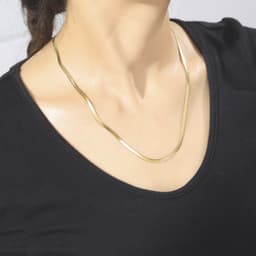 image-Stainless Steel Snake Chain Necklace Unisex 41-50cm