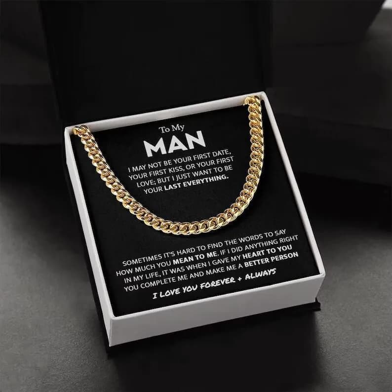 image-Cuban Chain Necklace - Stainless Steel 41-50cm Unisex