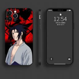 image-iPhone 15 Naruto Cartoon Phone Case - TPU Anti-fall - Black