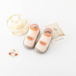 image-Toddler Socks Shoes - Beige Breathable Cotton Low Cut