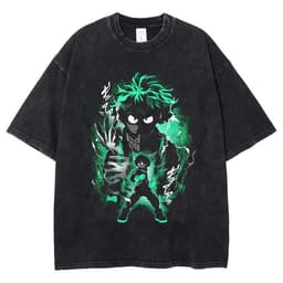 image-Black Cartoon T-Shirt, Breathable, XXXL, Loose Fit, Men's