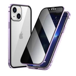 image-Suitable for iPhone14 mobile phone case Magneto Apple HD / anti-peep double-sided glass metal magnetic suction protective cover