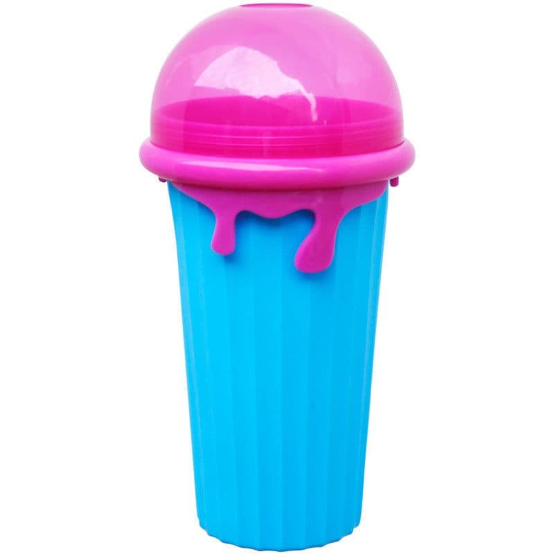 image-Silicone Pinch Cup - Blue 500ml Smoothie