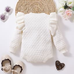 image-Infant Diamond Plaid Long Sleeve Sweater - Pink 90cm