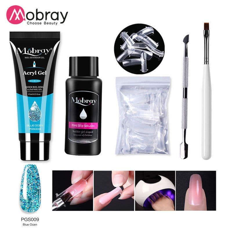 image-Manicure Crystal Extension Glue Set 5-Piece Full Set Explosive Style Nail Tools
