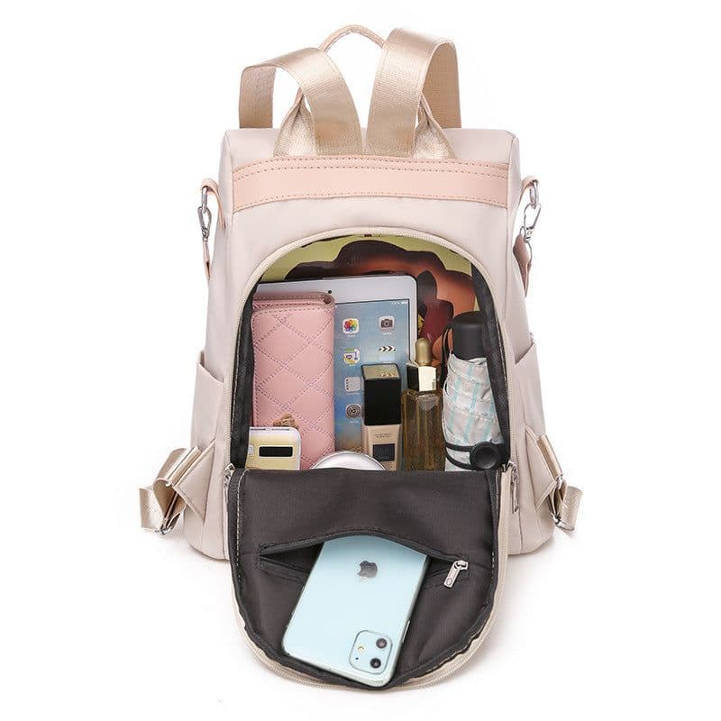 image-Ethnic style 3D embroidered backpack women's