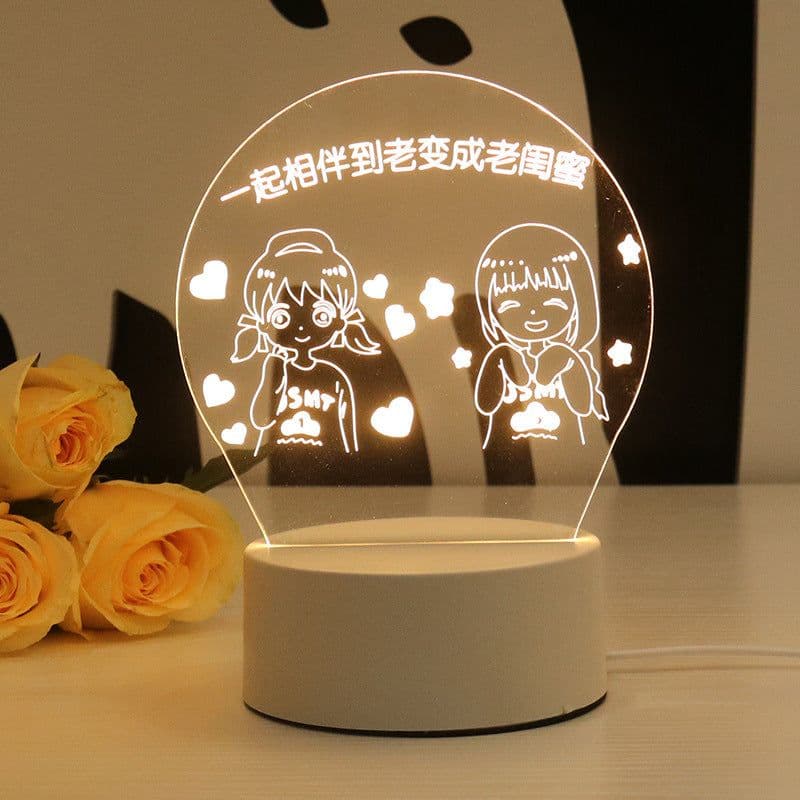 image-Christmas 3D Night Light Table Lamp, Kids' Gift, Modern, USB, 135x210mm