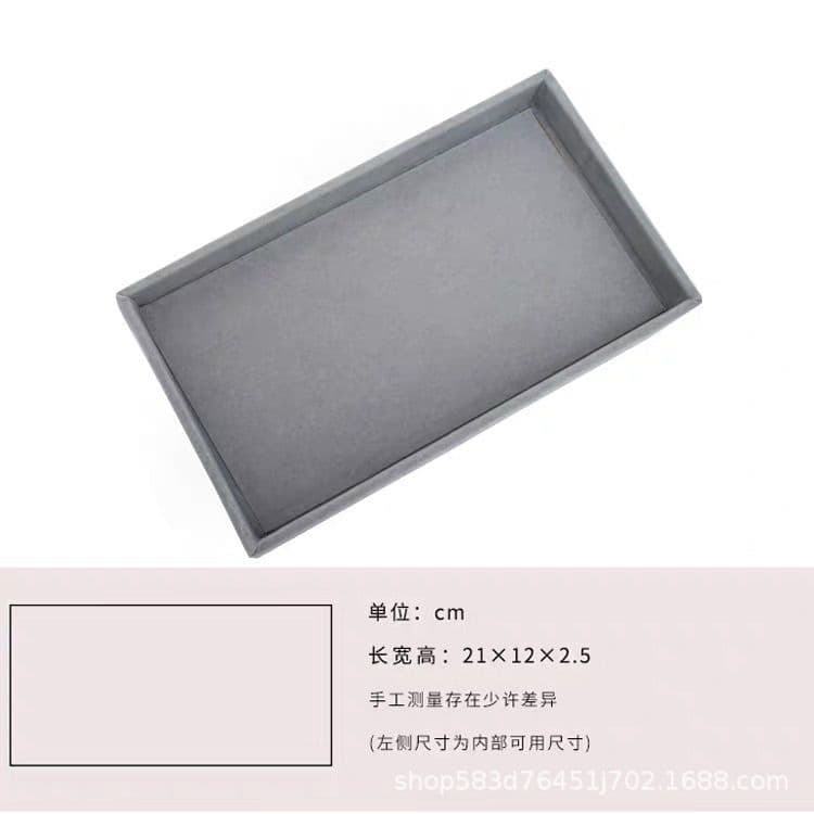 image-Jewelry Storage Tray - Desktop Organizer