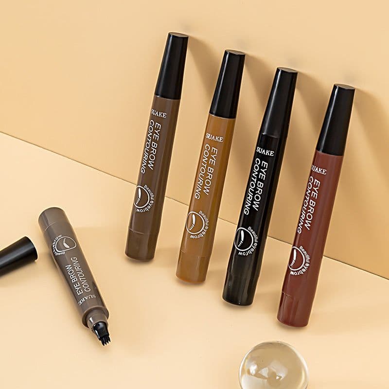 image-Suave Four-Pronged Waterproof Eyebrow Pencil - Multicolor