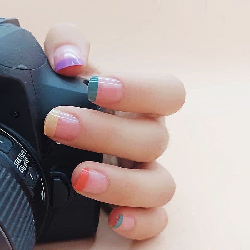 image-Internet celebrity new fake nails wearable nails finished nail patches nail art patches removable nail patches nail art accessories