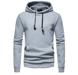 image-European Size Men's Jacquard Sweater - Dark Gray 2XL