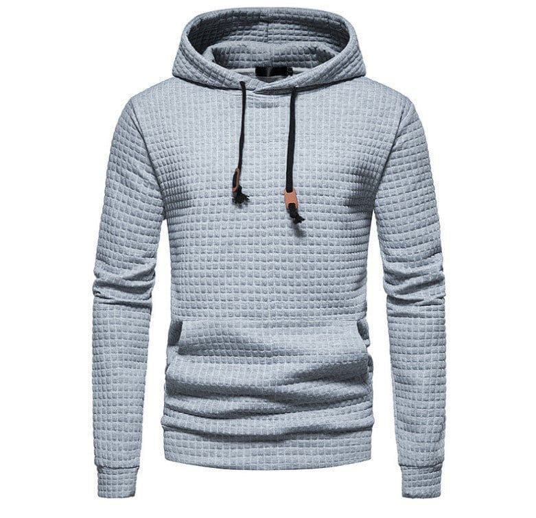 image-European Size Men's Jacquard Sweater - Dark Gray 2XL