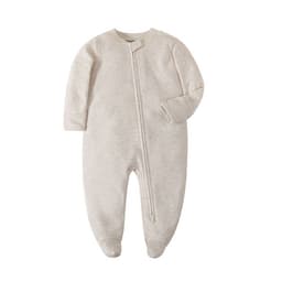 image-Baby Romper - Pink Long Sleeve Cotton 12M