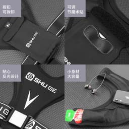 image-SHUGE Sports Fanny Pack - Gray Reflective