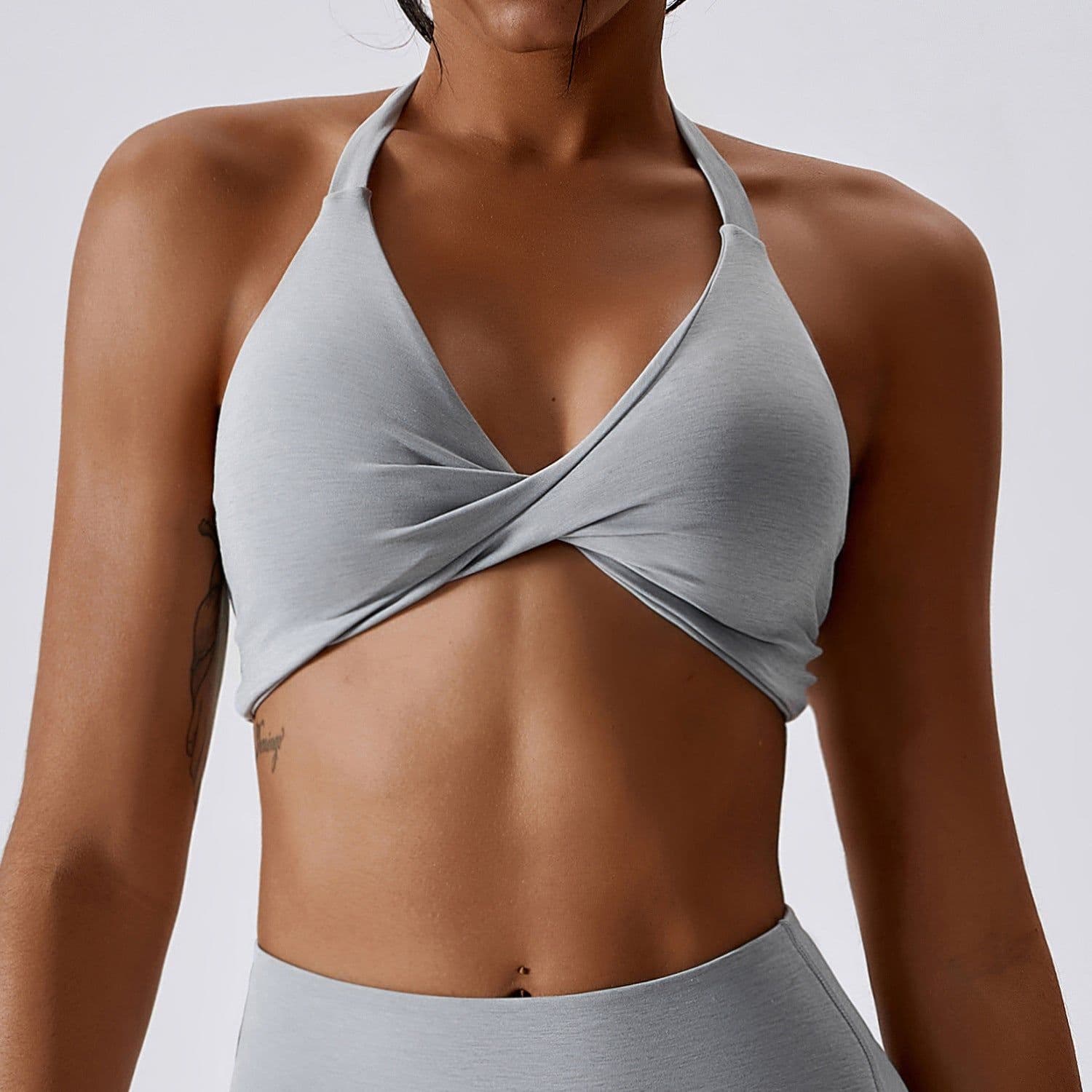 image-Athletic Sports Bra - Nylon Mold Cup Black