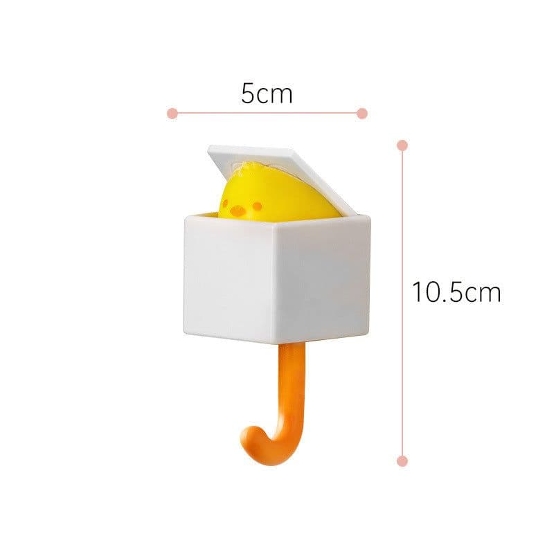 image-Cartoon Adhesive Hooks - No Drill, 2kg Capacity