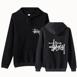 image-Classic Printed Black Sweatshirt STU World Tour Teen Jacket 2024