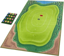 image-Casual Golf Game Set Golf Hitting Mat - Flannel