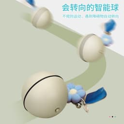 image-Cross-border electric smart funny cat ball gravity smart rolling sweeping the earth electric charging cat toy ball self-pleasure artifact