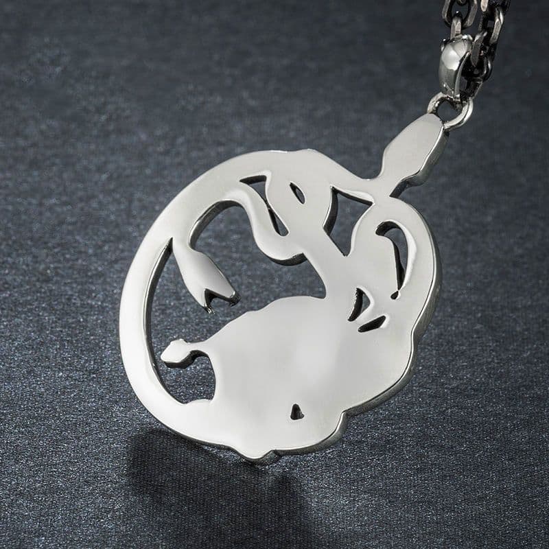 image-Medusa Snake Pendant Necklace - Copper Unisex Hip Hop