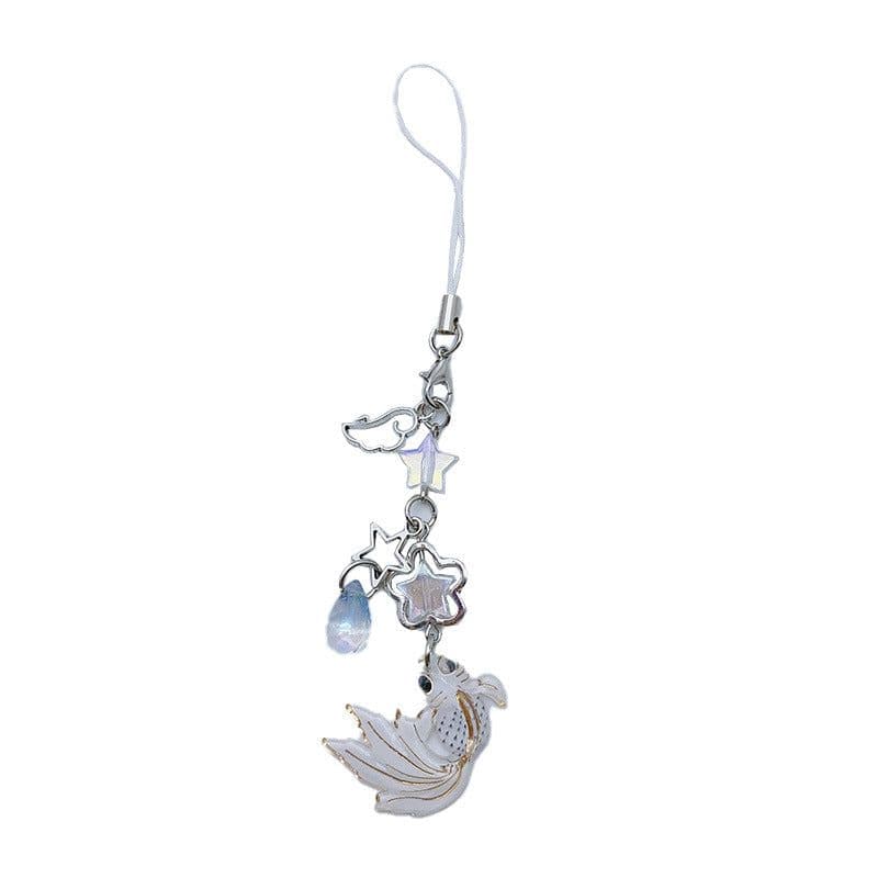 image-New Chinese Koi Beaded Hanging Chain - Versatile Mobile Phone Pendant
