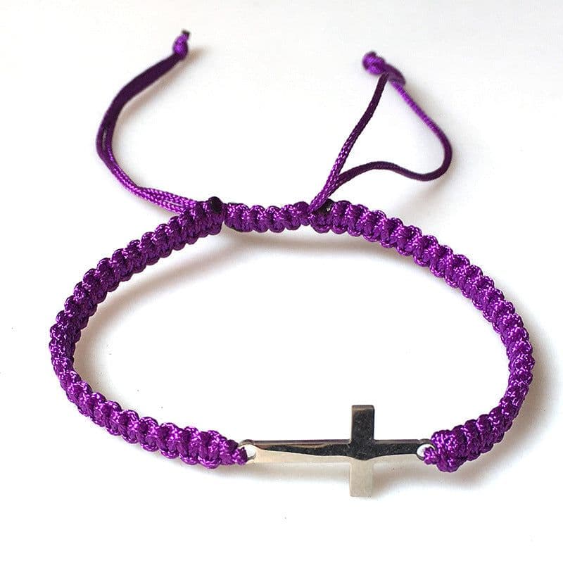 image-Hand-Woven Stainless Steel Couple Bracelets