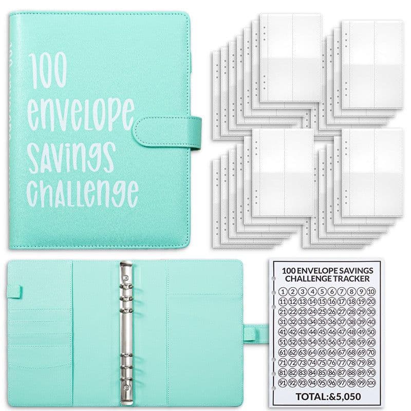 image-100 Days Saving Money Notebook - A5 Pink
